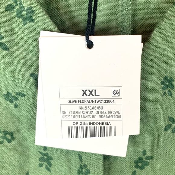 The Nines by Hatch Button Romper Jumpsuit Green Floral Maternity Size XXL - Picture 10 of 15